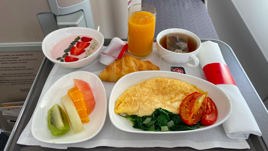 Iberia Business Class Catering
