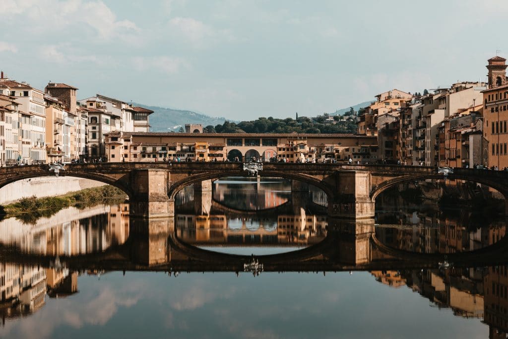 Florenz, Brücke, Toskana, Italien