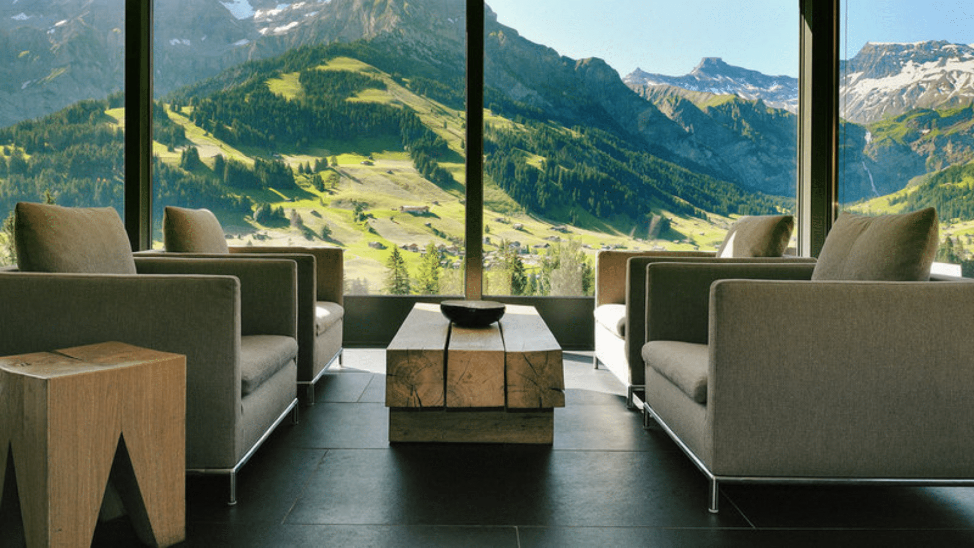 The Cambrian Adelboden Lobby View