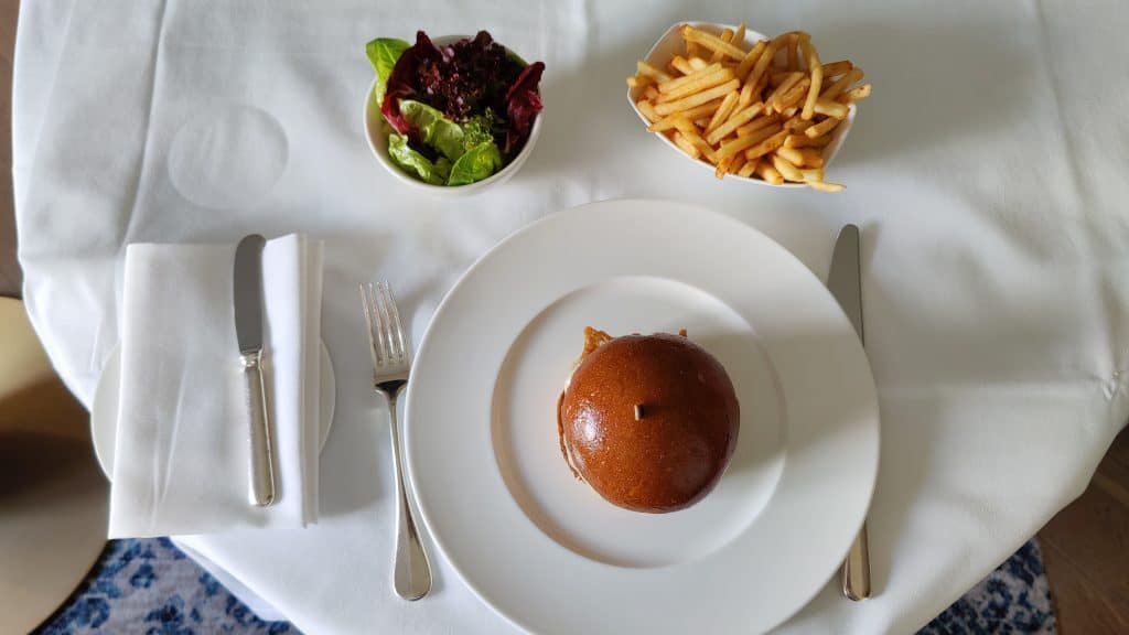 The Biltmore Mayfair London Room Service Burger
