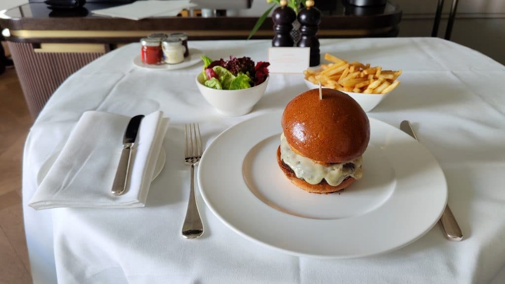 The Biltmore Mayfair London Room Service Burger 2
