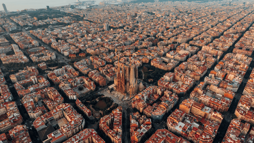 Barcelona Vogelperspektive