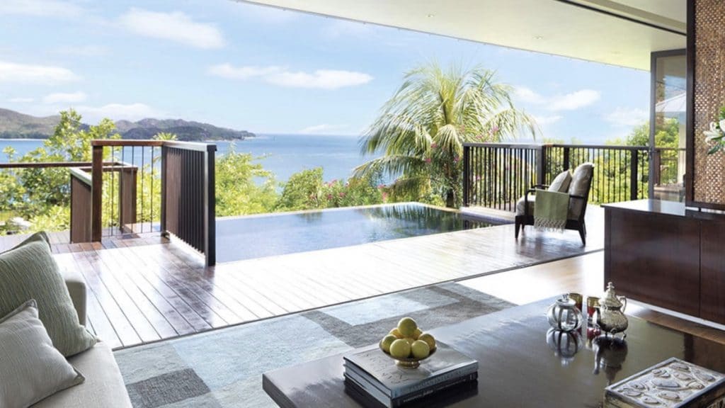 Raffles Praslin Seychellen, Pool Ocean View Villa