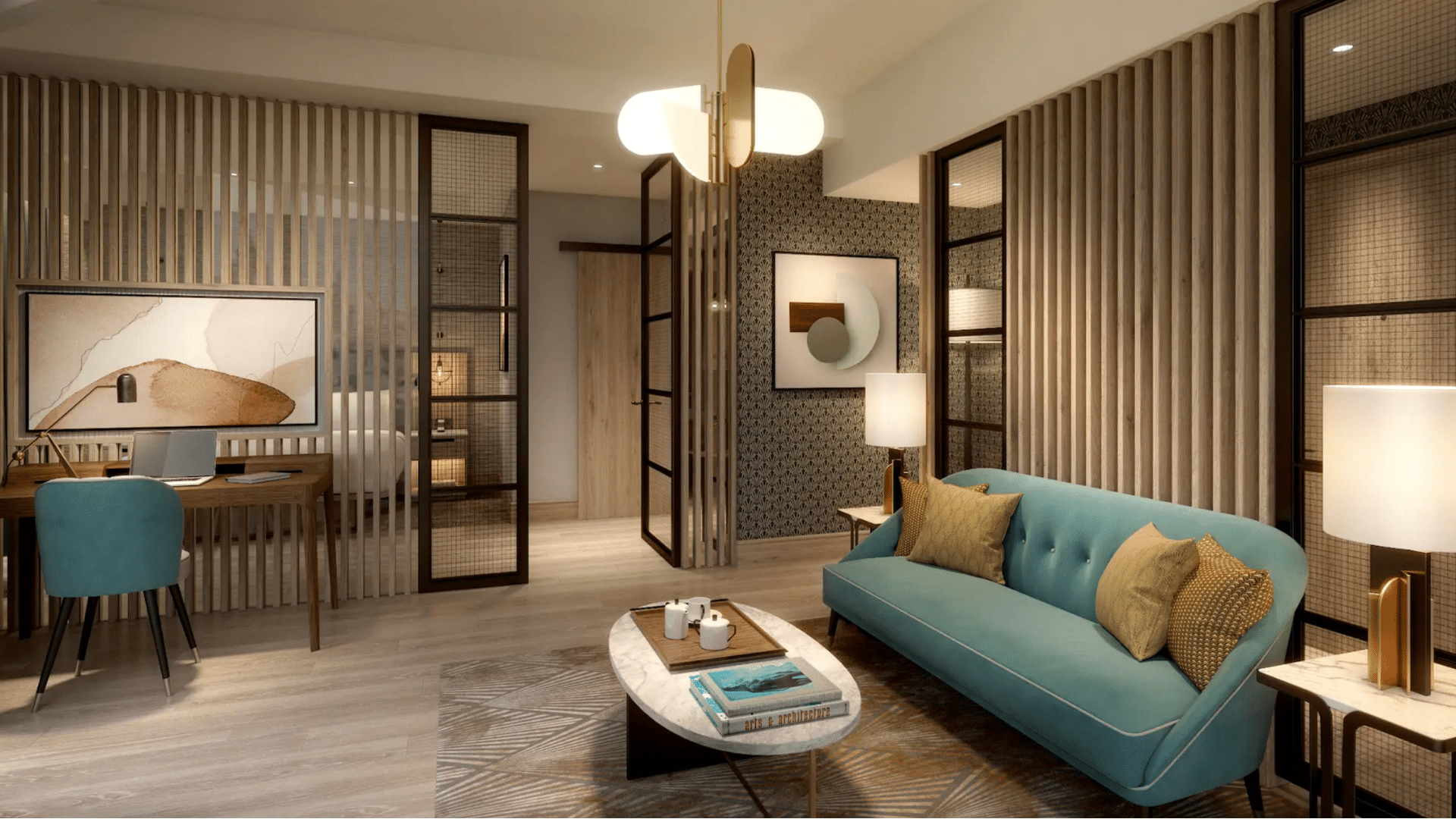 Hyatt Regency London Olympia Suite Wohnzimmer