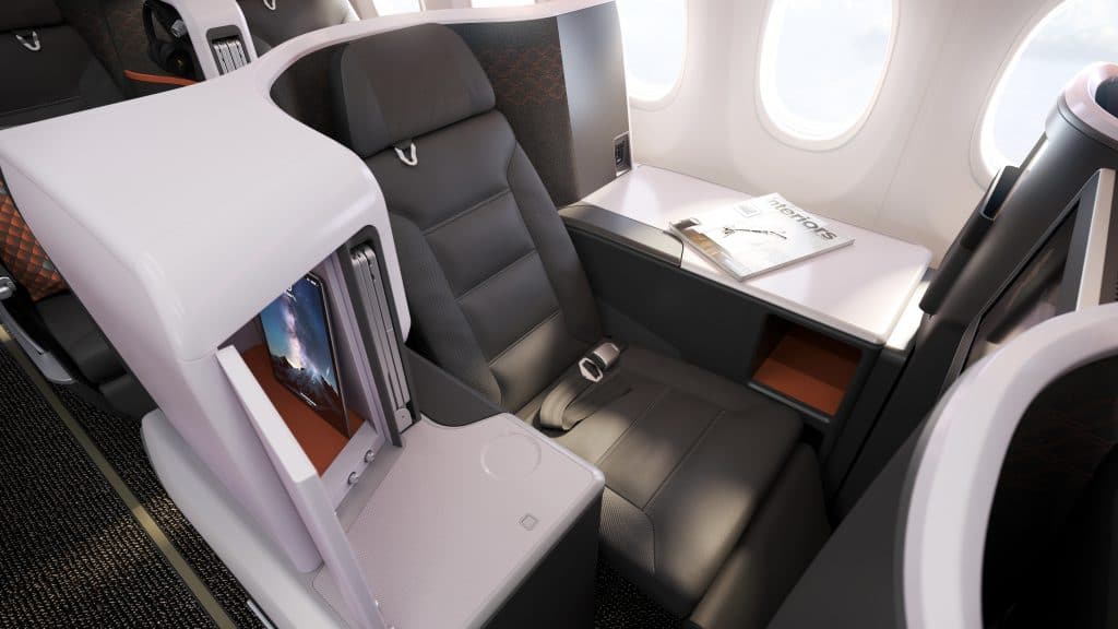 Singapore Airlines Boeing 737 MAX 8 Business Class
