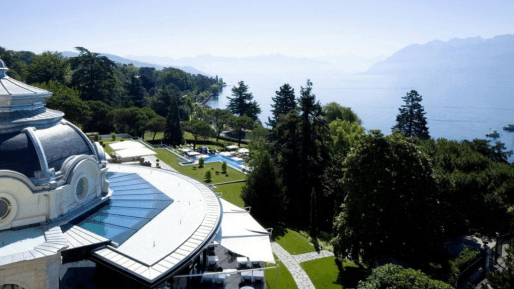 Beau Rivage Palace Lausanne Seeblickm