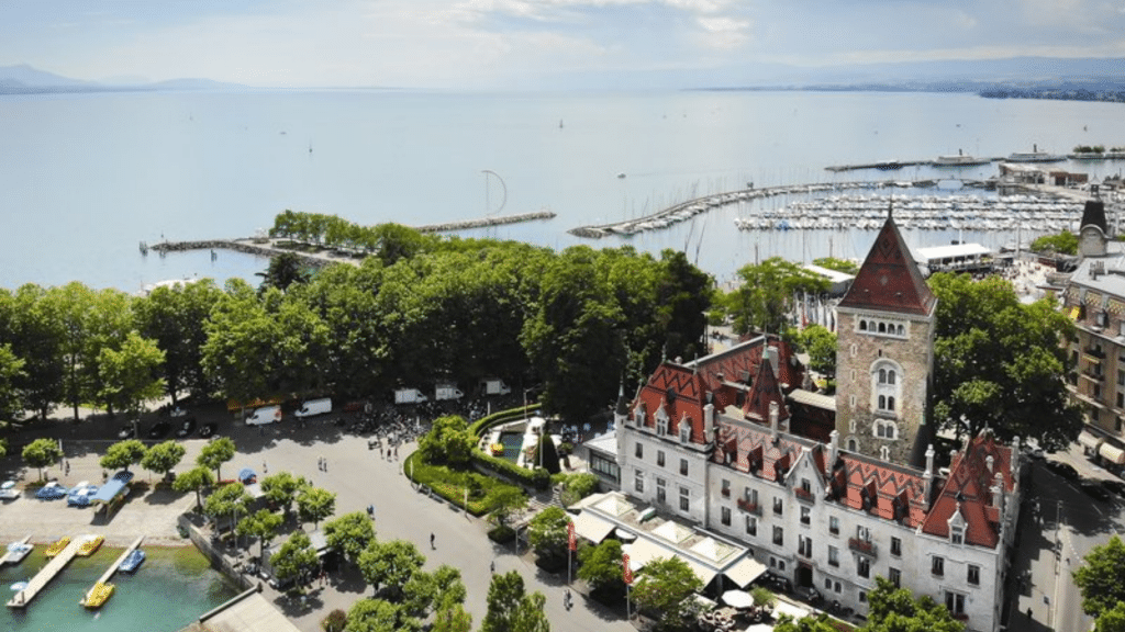 Chateau D Ouchy Lausanne Lage