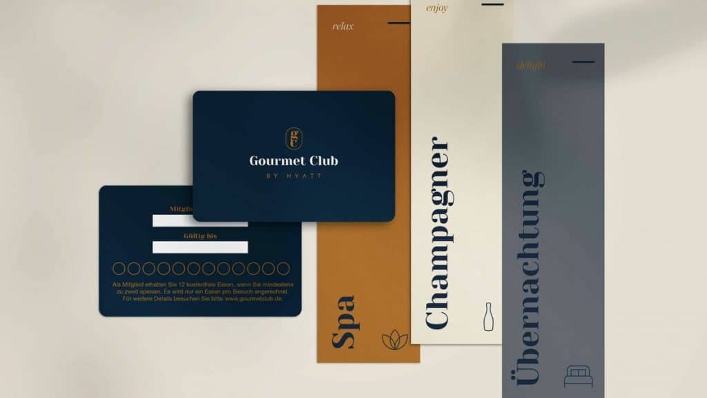 Gourmet Club, Hyatt, Clubkarte