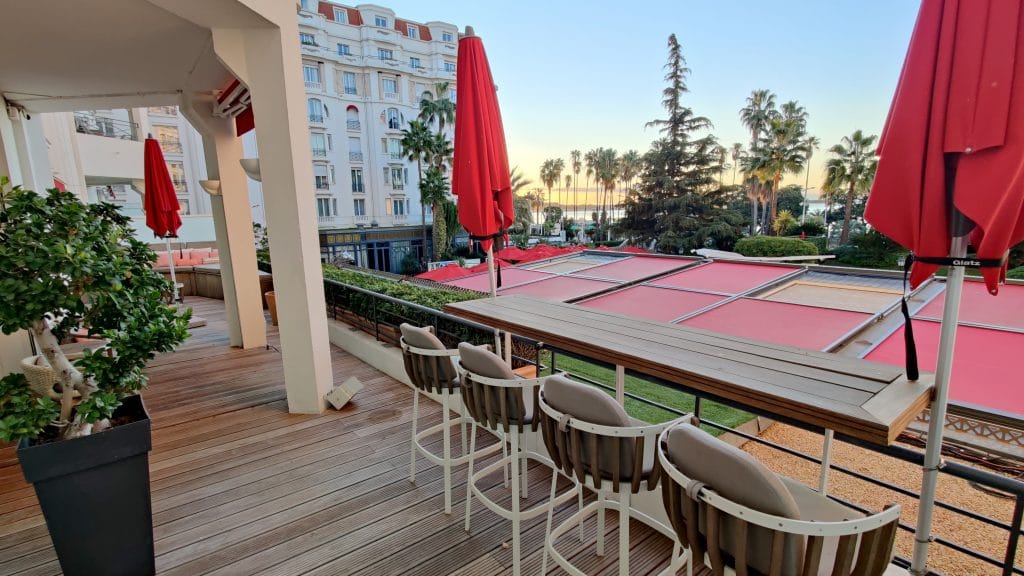 Hotel Le Majestic Barriere Cannes Fitness Terrasse