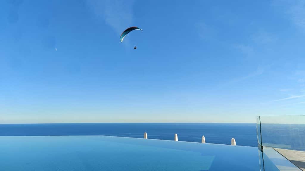 The Maybourne Riviera Pool Paraglider