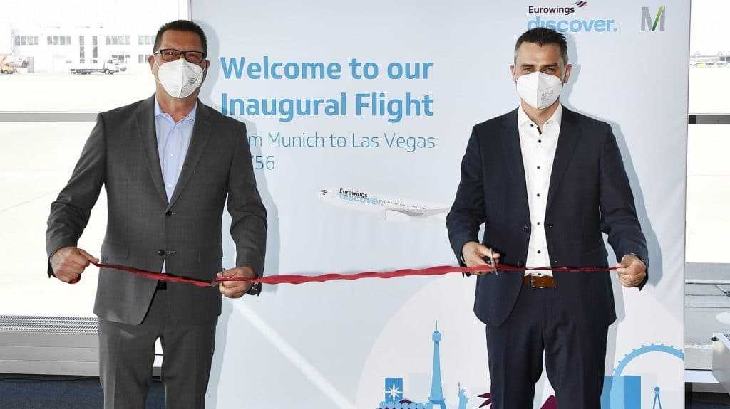 Eurowings Discover Erstflug Muenchen Las Vegas