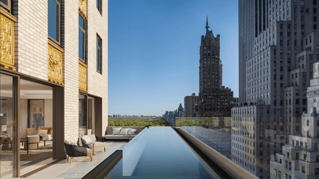 Aman New York Hotel Residenz Pool