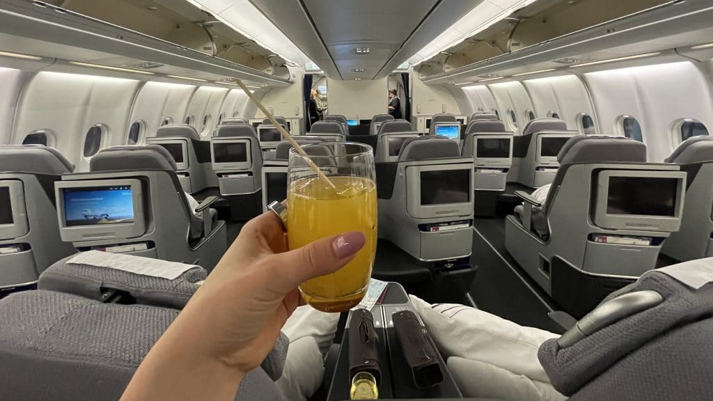 Eurowings Discover A330 Welcome Drink 1