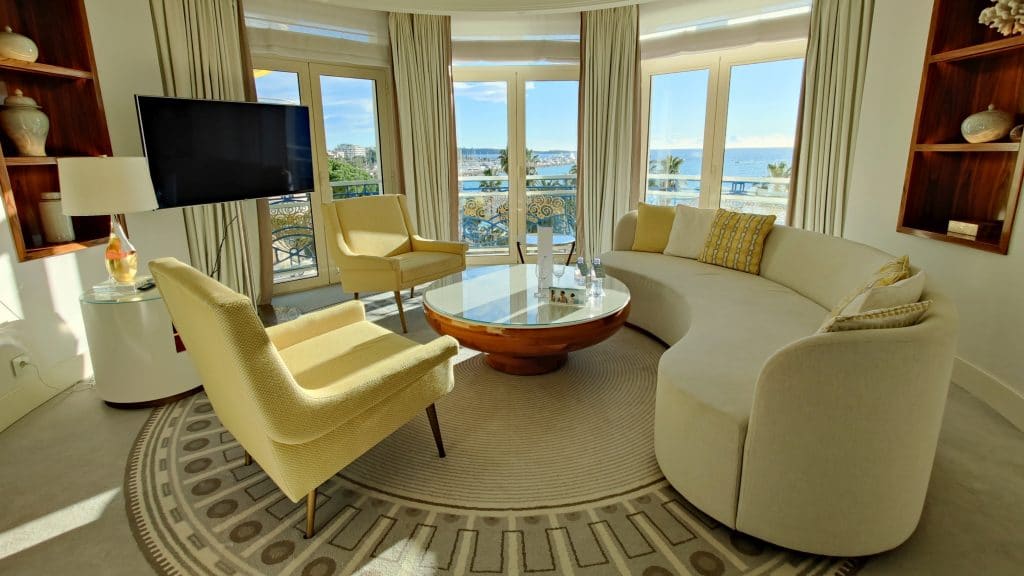 Hotel Martinez Cannes Prestige Suite Wohnzimmer
