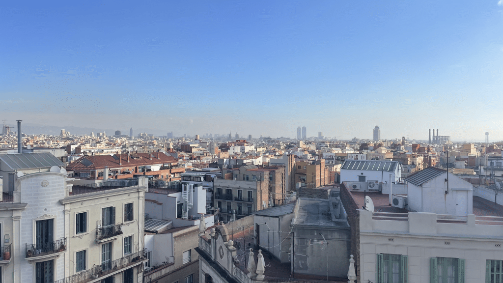 Intercontinental Barcelona Ausblick Rooftop