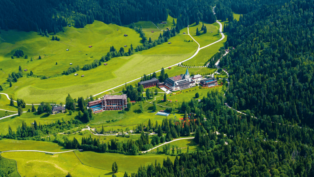 Schloss Elmau Ausblick Hotel