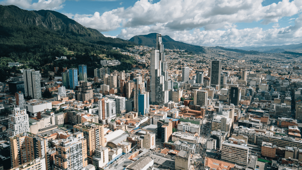 Bogota Kolumbien Vogelperspektive 1