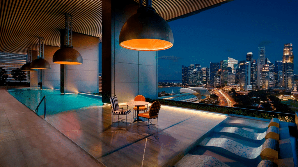 Jw Marriott Singapur Rooftop Pool