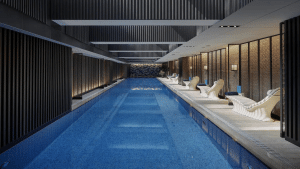 Pool im Mandarin Oriental Wangfujing