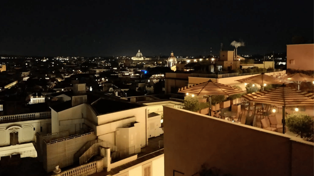 Rocco Forte Hotel De La Ville Rom Dachterrasse Nacht
