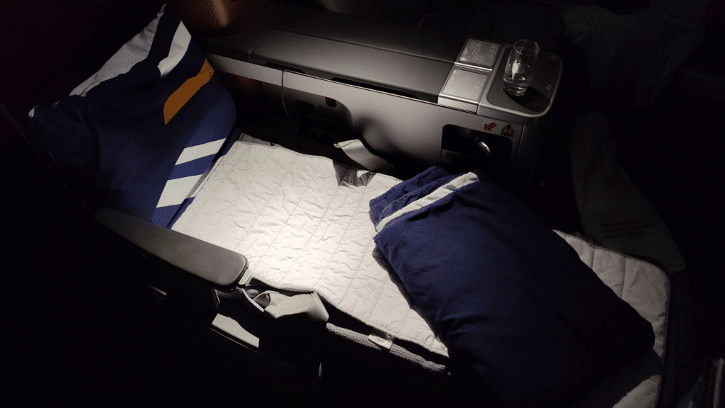 Bett In Der Lufthansa Business Class Boeing 747-400
