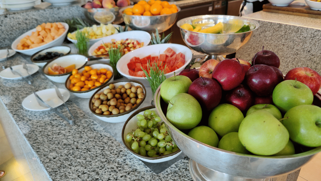 Obstauswahl beim Fruehstuecksbuffet