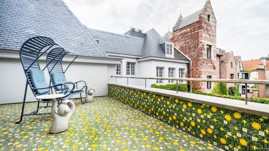 De Witte Lelie Antwerpen Deluxe Suite Terrasse