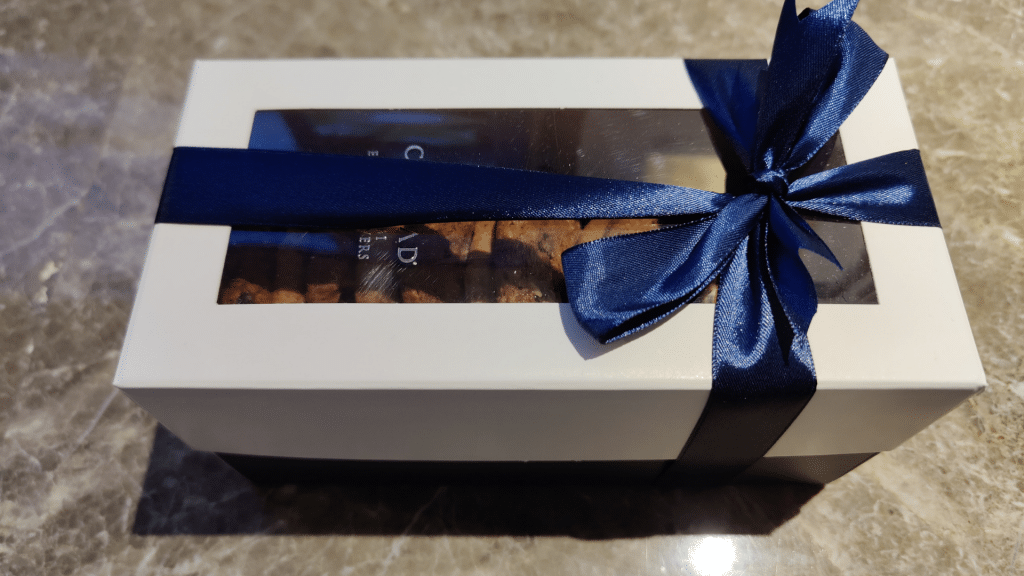 Kekse als Geschenk im Conrad Abu Dhabi Etihad Towers 