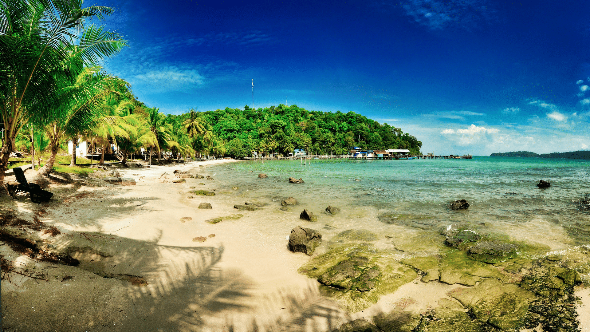 Strand der Insel Koh Rong Sanloem in Kambodscha