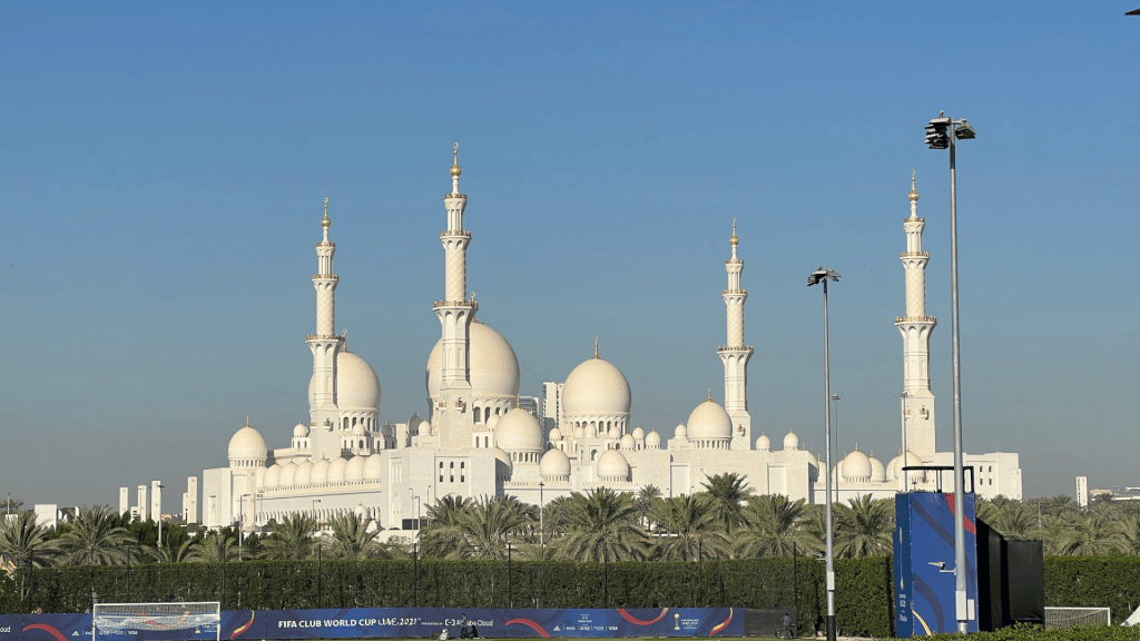 Ausblick auf die Sheikh Zayed Grand Moschee