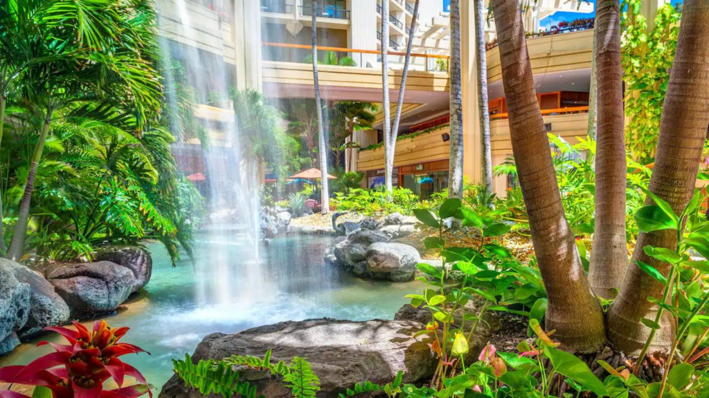 Hyatt Regency Waikiki Beach Resort Wasserfall