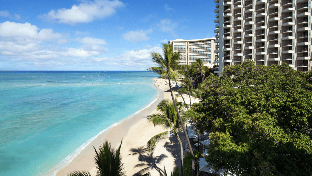 Moana Surfrider Waikiki Beach Strandbereich