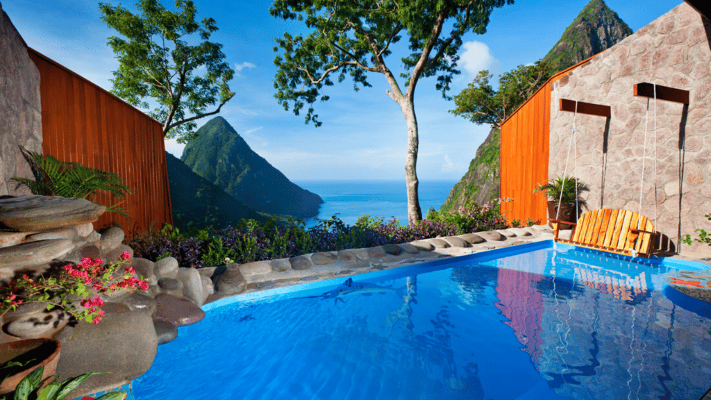 St Lucia Ladera Resort Privatpool