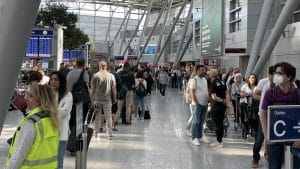 Flughafen Duesseldorf Chaos