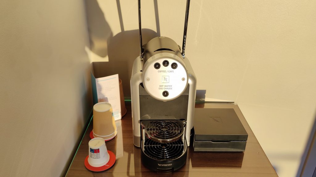 Kaffeemaschine im Zimmer 