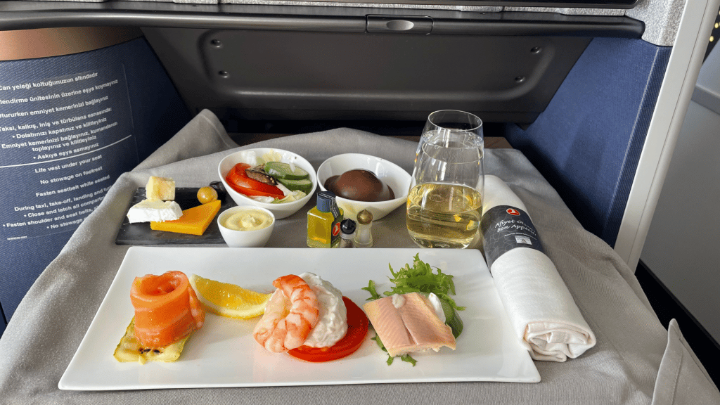 Turkish Airlines Aeroflot Airbus A350 900 Business Class Menue