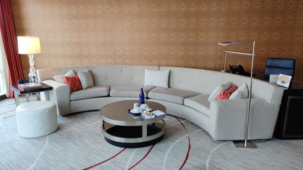 Couch im Wohnzimmer Mandarin Oriental New York
