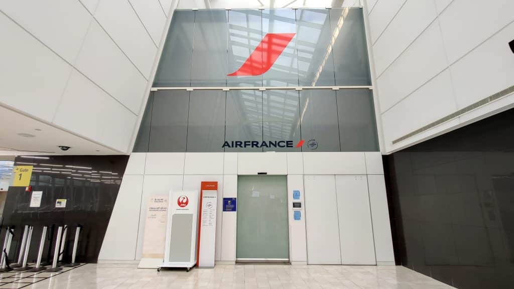 Eingang zur Air France Lounge New York JFK