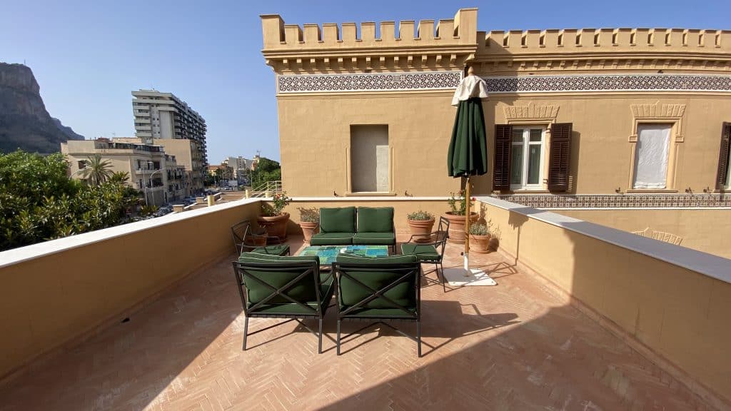 Terrasse der Suite Villa Igiea Palermo