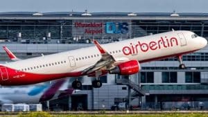 Airberlin Airbus A321 Duesseldorf Airport DUS 1024x422 Cropped