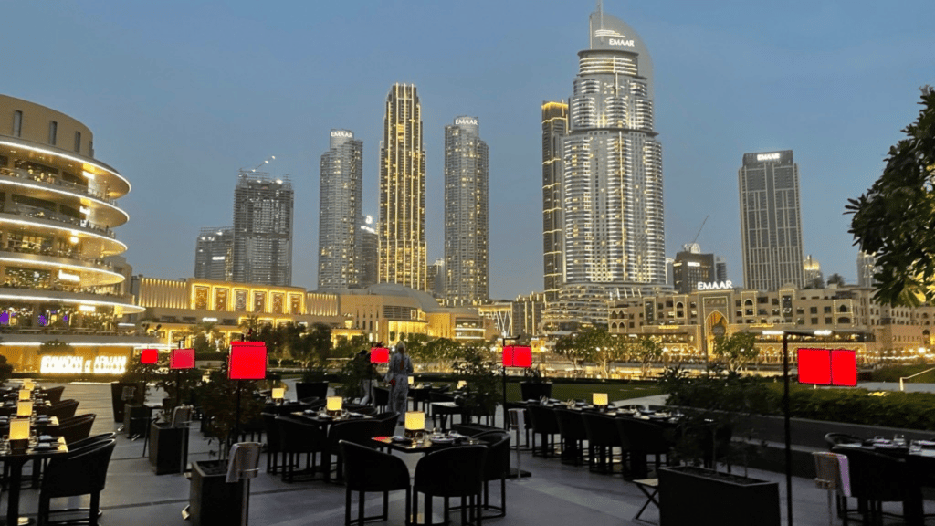 Armani Hotel Dubai Hashi Restaurant Panorama Terrasse