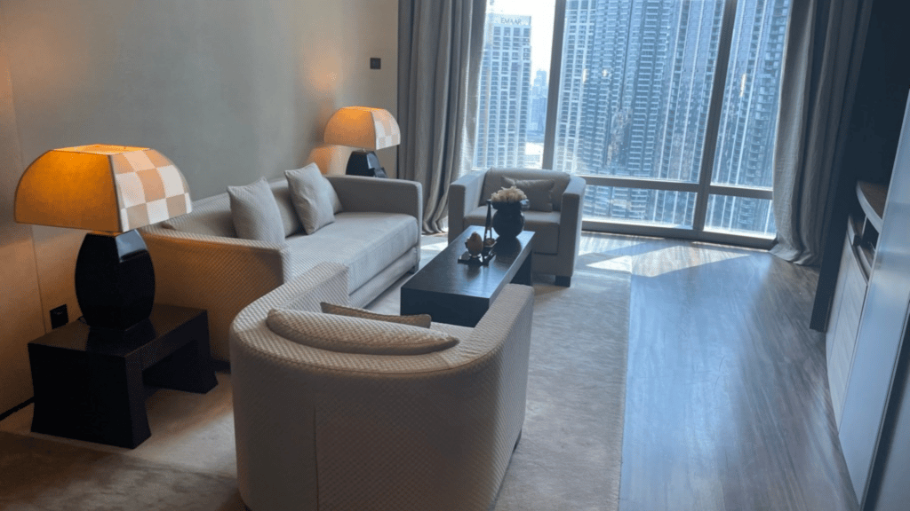 Armani Hotel Dubai Junior Suite Wohnzimmer