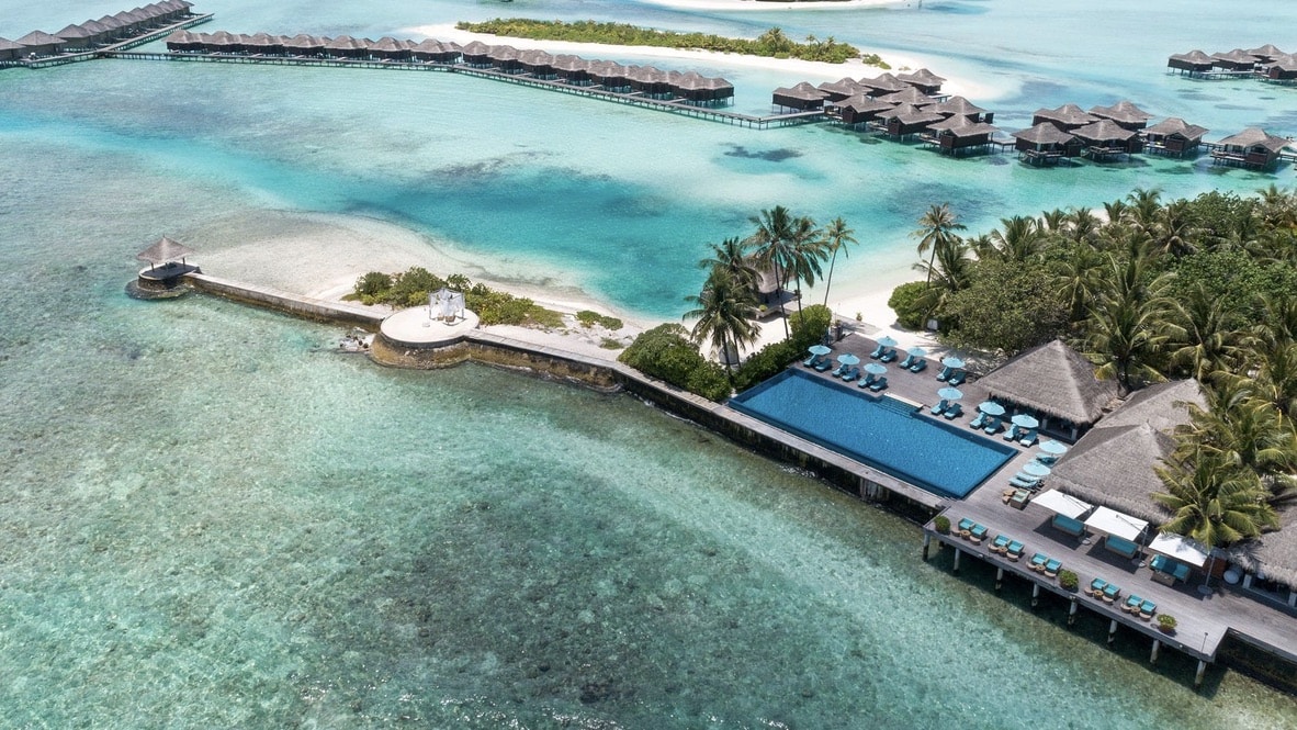 Anantara Veli Malediven Ansicht Pool