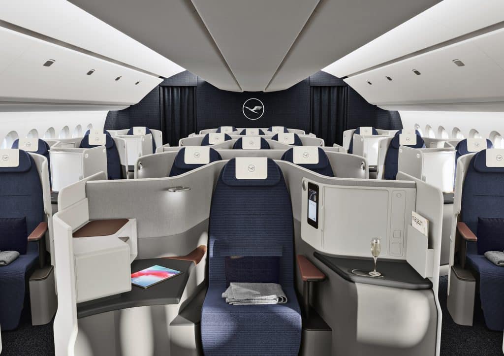 Neue Lufthansa Business Class Kabine