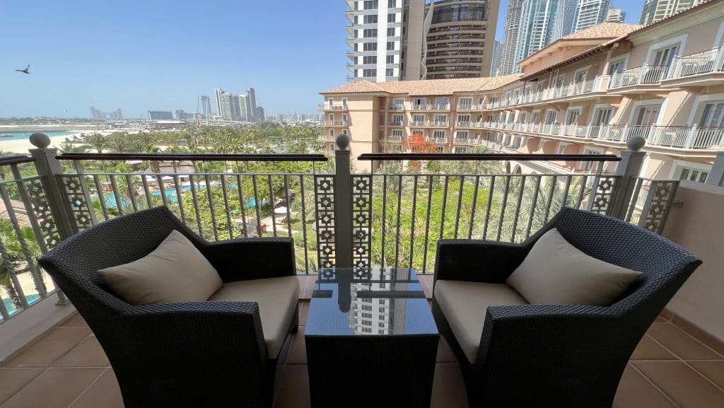 The Ritz Carlton Dubai Zimmer Balkon 2