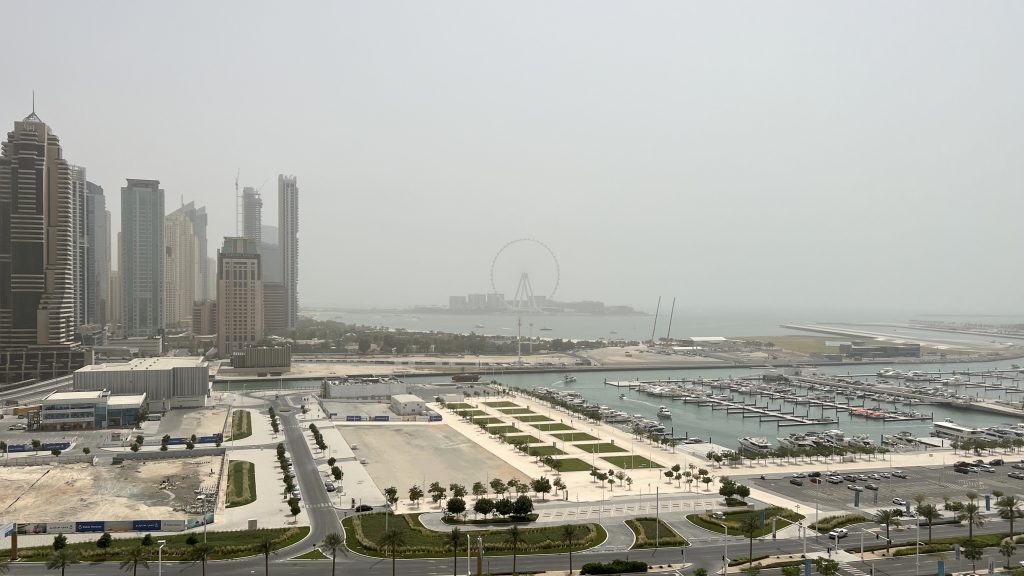 W Dubai Mina Seyahi Zimmer Ausblick