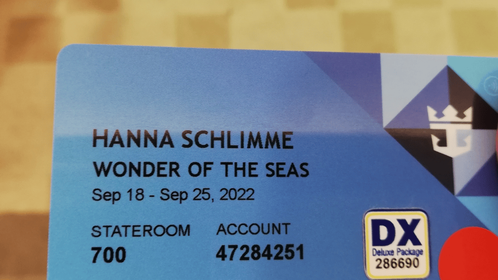 Wonder Of The Seas Schiff Kreditkarte