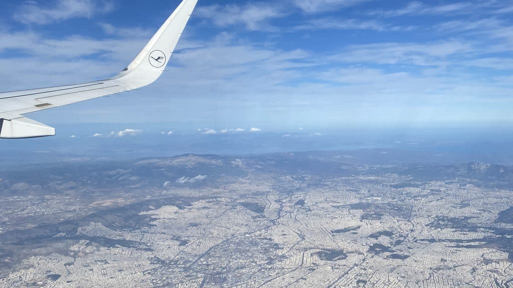 Lufthansa über Athen