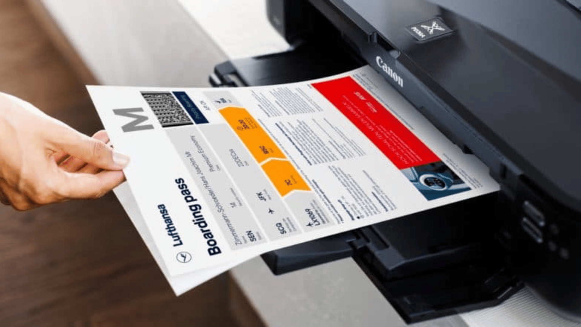 E Ticket Lufthansa Ausgedruckt