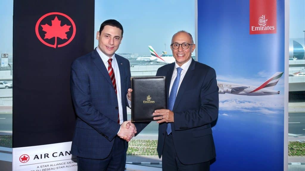 Air Canada Aeroplan und Emirates Skywards Partnerschaft